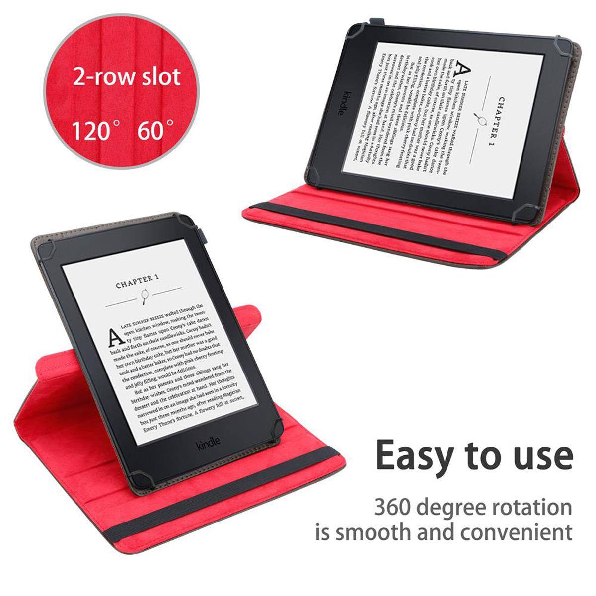 Cadorabo Hülle für Kindle Paperwhite 2018 (10. Gen.) Schutzhülle in Braun 360 Grad Tablet Hülle Etui Cover Case