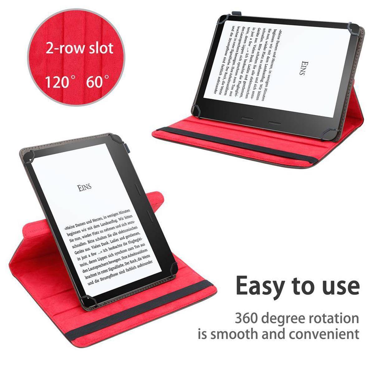 Cadorabo Hülle für Kindle Oasis 2017 (9. Gen.) Schutzhülle in Braun 360 Grad Tablet Hülle Etui Cover Case