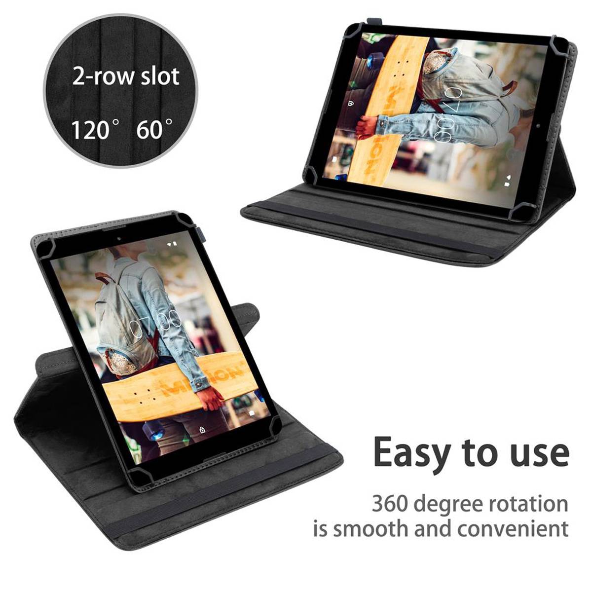 Cadorabo Hülle für Medion LifeTab P9701 Schutzhülle in Schwarz 360 Grad Tablet Hülle Etui Cover Case