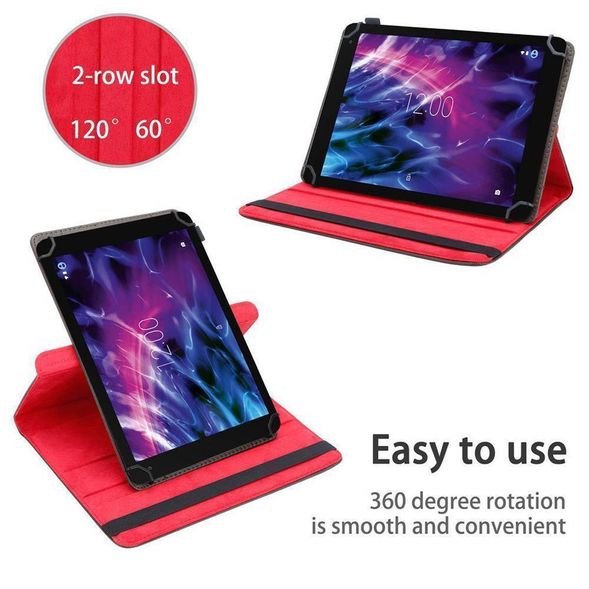 Cadorabo Hülle für Medion LifeTab X10605 Schutzhülle in Braun 360 Grad Tablet Hülle Etui Cover Case