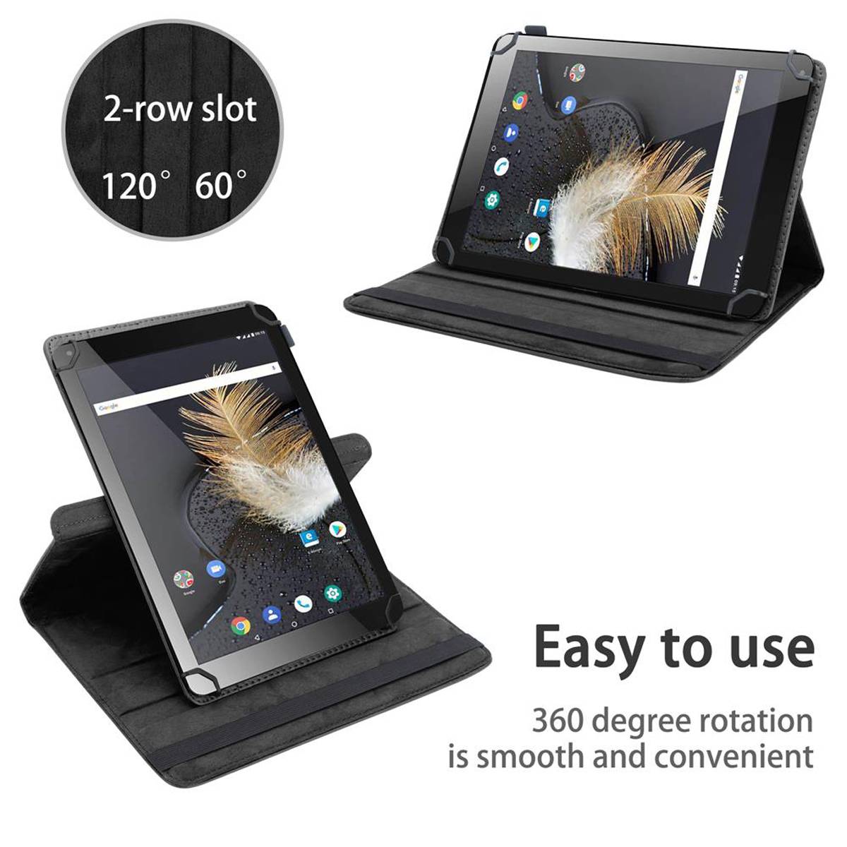 Cadorabo Hülle für Odys Titan 10 Schutzhülle in Schwarz 360 Grad Tablet Hülle Etui Cover Case