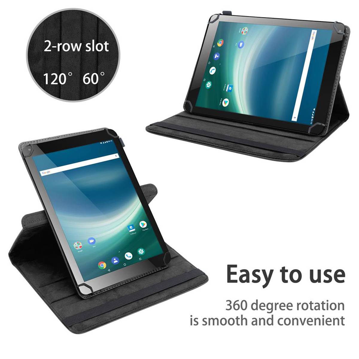 Cadorabo Hülle für Odys Note Tab PRO Schutzhülle in Schwarz 360 Grad Tablet Hülle Etui Cover Case