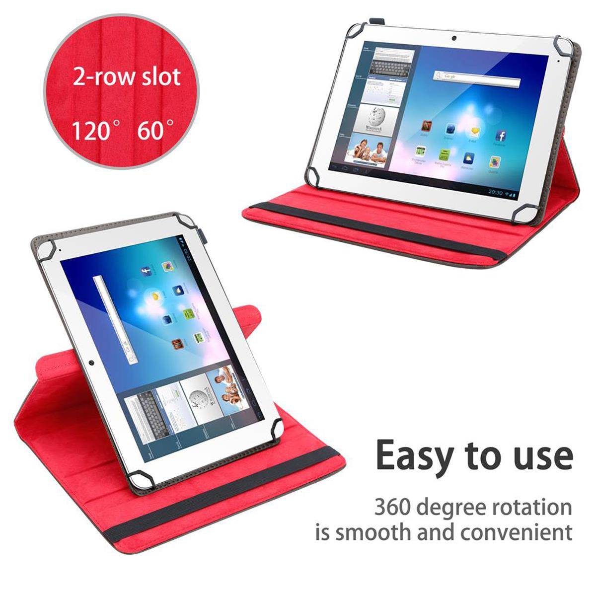 Cadorabo Hülle für Odys Xelio PRO Schutzhülle in Braun 360 Grad Tablet Hülle Etui Cover Case
