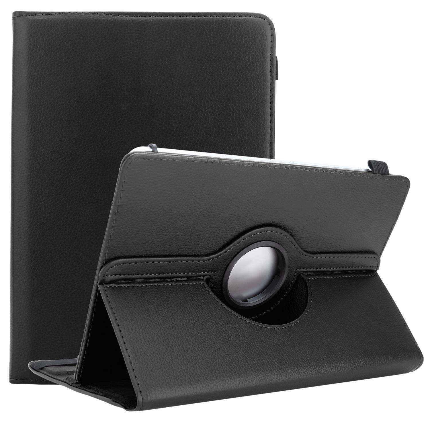 Cadorabo Hülle für 10" Tablets Schutzhülle in Schwarz 360 Grad Tablet Hülle Etui Cover Case