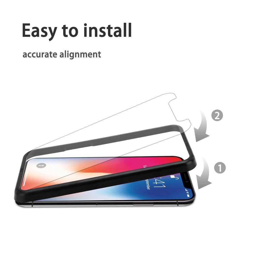 Cadorabo 3x Panzerfolie für Apple iPhone XS Max Schutzfolie in natur Folie Tempered Display Schutzglas