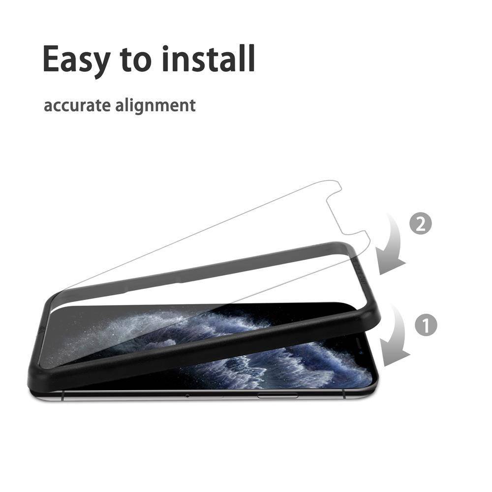Cadorabo 3x Panzerfolie für Apple iPhone 11 Pro Max Schutzfolie in natur Folie Tempered Display Schutzglas