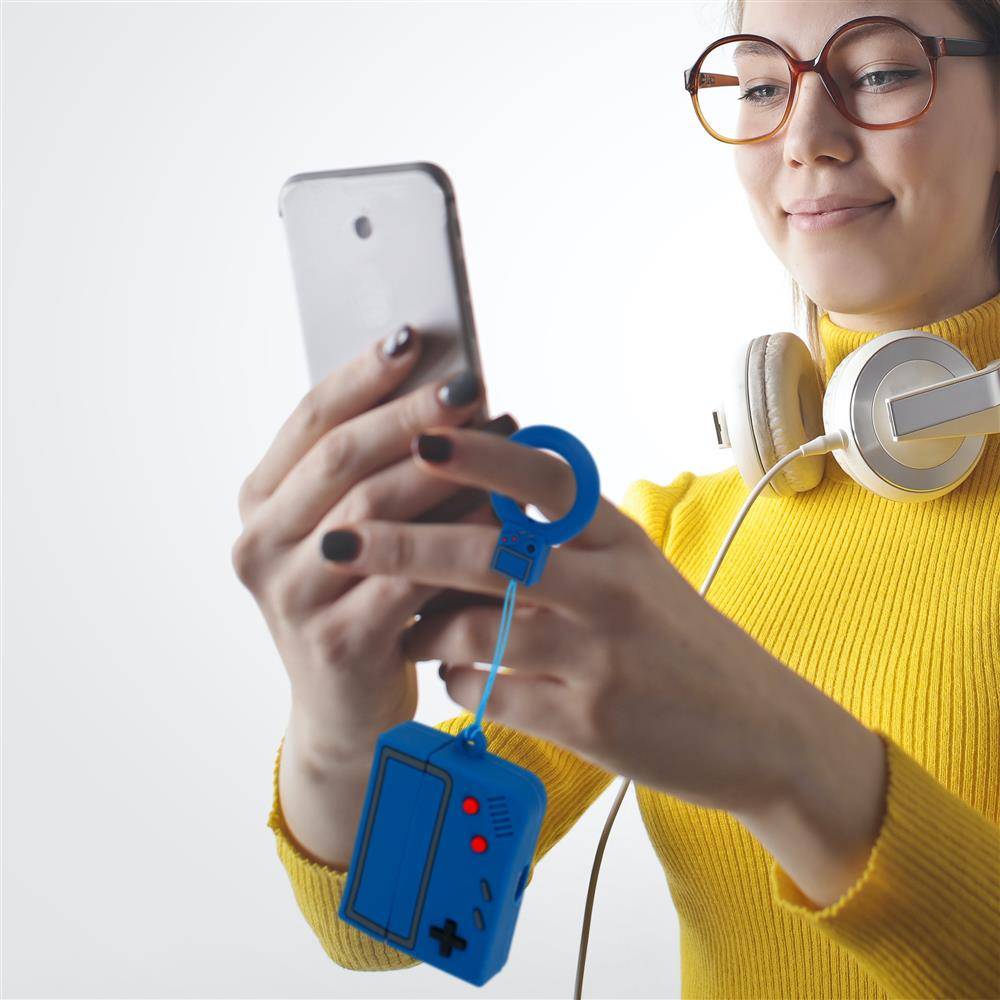 Cadorabo Hülle für Apple AirPod PRO 2 Design Blau Silikon Kopfhörer Schutzhülle Case Schlüsselanhänger