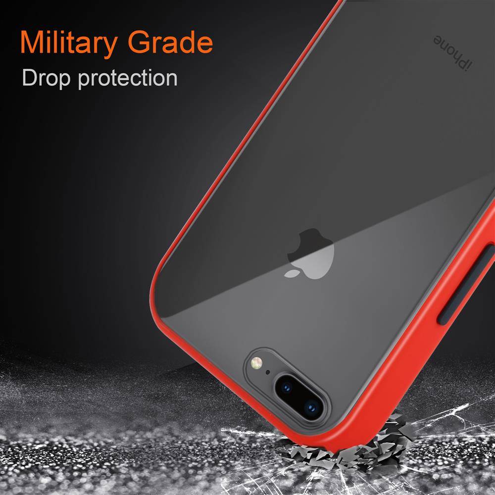 Cadorabo Hülle für Apple iPhone 6 PLUS / 6S PLUS / 7 PLUS / 7S PLUS / 8 PLUS Schutz Hülle in Transparent Handyhülle