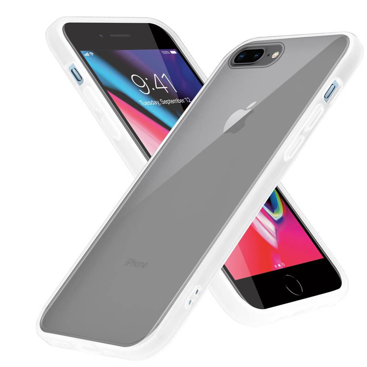 Cadorabo Hülle für Apple iPhone 6 PLUS / 6S PLUS / 7 PLUS / 7S PLUS / 8 PLUS Schutz Hülle in Transparent Handyhülle