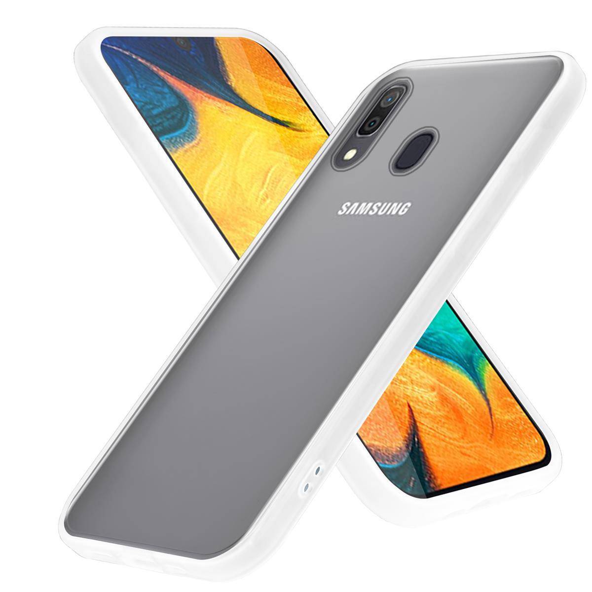 Cadorabo Hülle für Samsung Galaxy A20 / A30 / M10s Schutz Hülle in Transparent Handyhülle Hybrid Schutzhülle Etui TPU