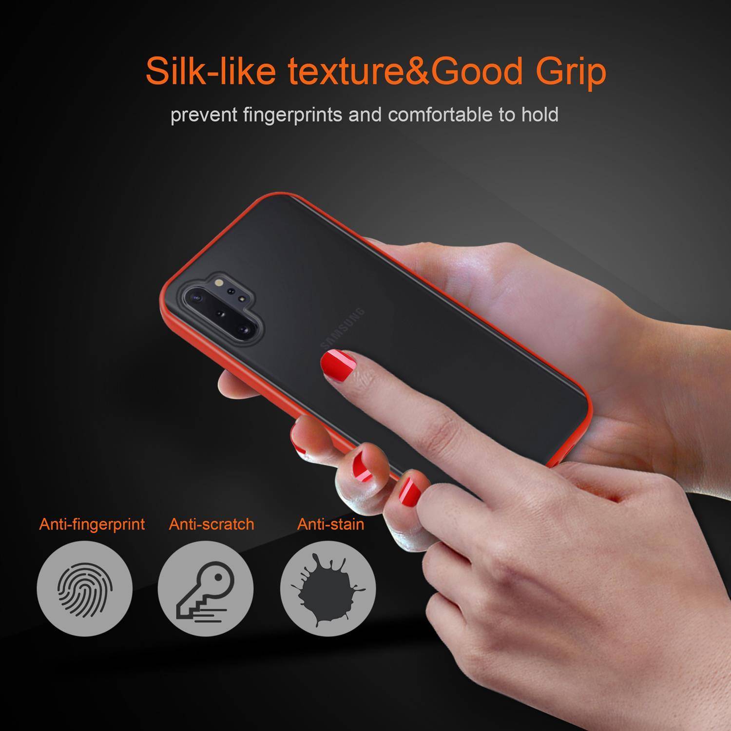 Cadorabo Hülle für Samsung Galaxy NOTE 10 Schutz Hülle in Transparent Handyhülle Hybrid Schutzhülle Etui TPU Silikon