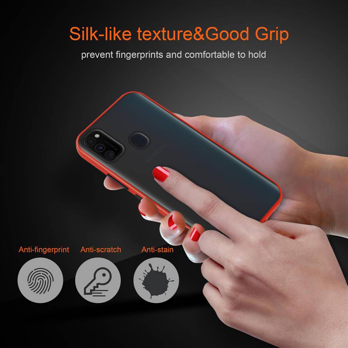 Cadorabo Hülle für Samsung Galaxy M21 / M30s Schutz Hülle in Transparent Handyhülle Hybrid Schutzhülle Etui TPU Silikon