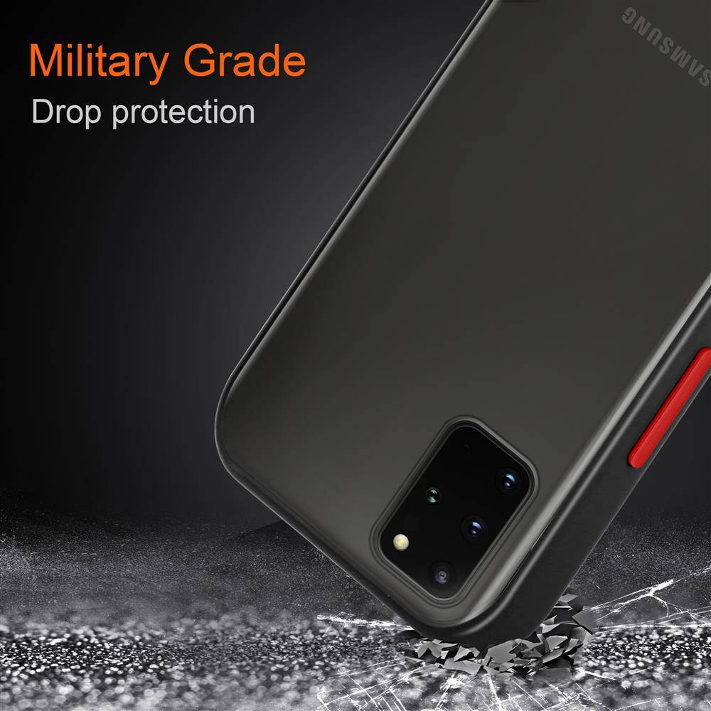 Cadorabo Hülle für Samsung Galaxy S20 PLUS Schutz Hülle in Transparent Handyhülle Hybrid Schutzhülle Etui TPU Silikon