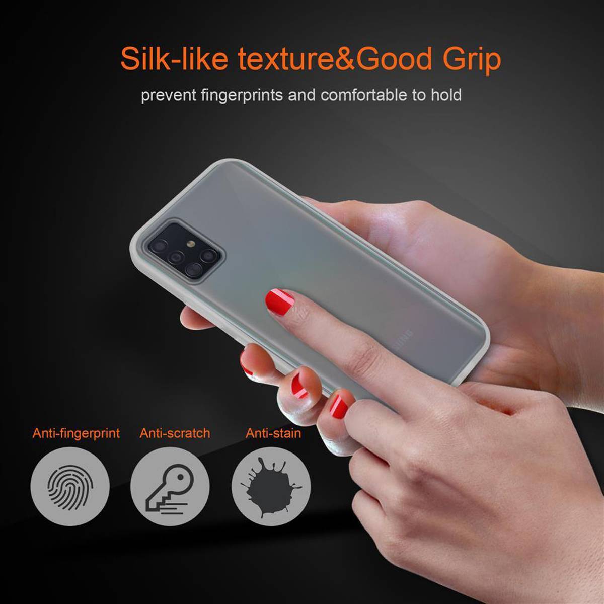 Cadorabo Hülle für Samsung Galaxy A51 5G Schutz Hülle in Transparent Handyhülle Hybrid Schutzhülle Etui TPU Silikon