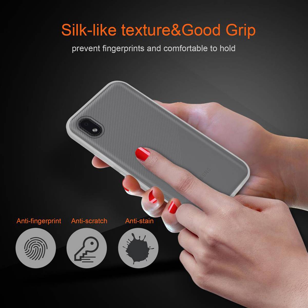 Cadorabo Hülle für Samsung Galaxy A01 CORE Schutz Hülle in Transparent Handyhülle Hybrid Schutzhülle Etui TPU Silikon