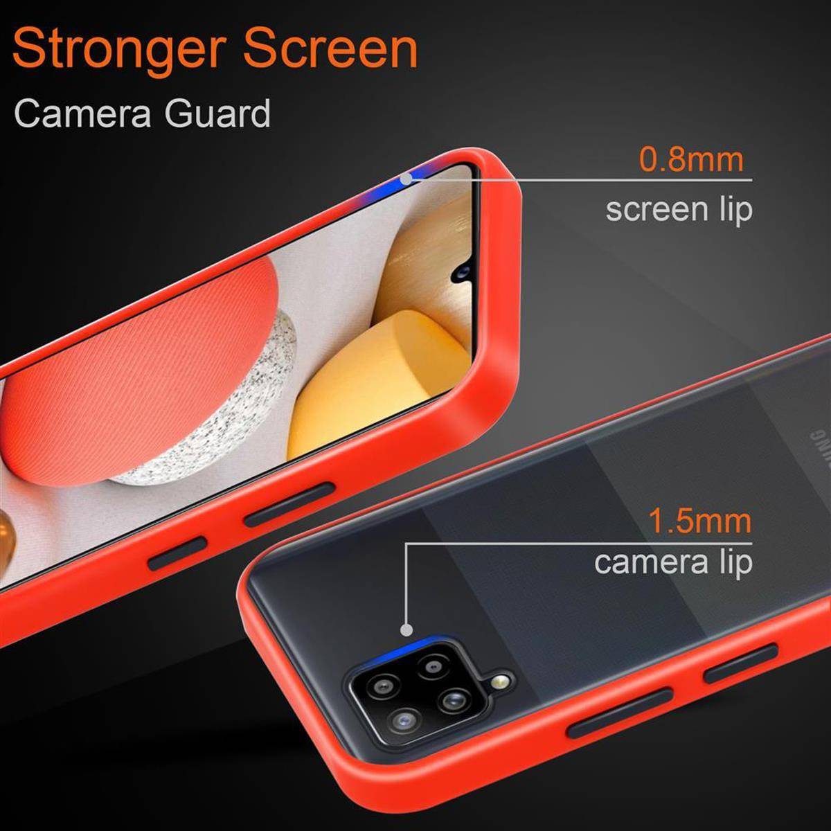 Cadorabo Hülle für Samsung Galaxy A42 5G / M42 5G Schutz Hülle in Transparent Handyhülle Hybrid Schutzhülle Etui TPU