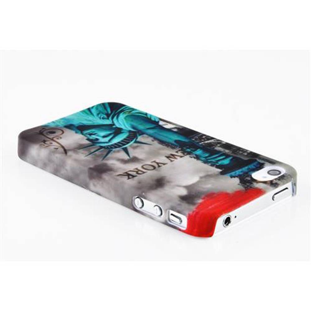 Cadorabo Hülle für Apple iPhone 4 / 4S Schutz Hülle in Braun Hard Case Schutzhülle Handyhülle Cover Etui