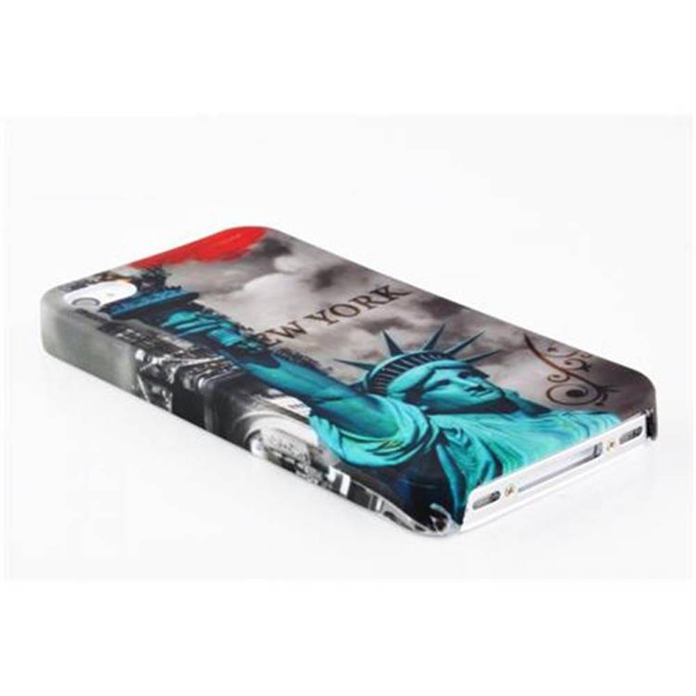 Cadorabo Hülle für Apple iPhone 4 / 4S Schutz Hülle in Braun Hard Case Schutzhülle Handyhülle Cover Etui