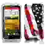 Cadorabo Hülle für HTC ONE X / X+ Schutz Hülle in Rot Hard Case Schutzhülle Handyhülle Cover Etui