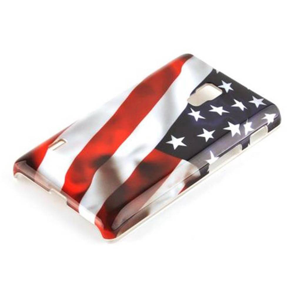 Cadorabo Hülle für LG OPTIMUS L7 II Schutz Hülle in Rot Hard Case Schutzhülle Handyhülle Cover Etui