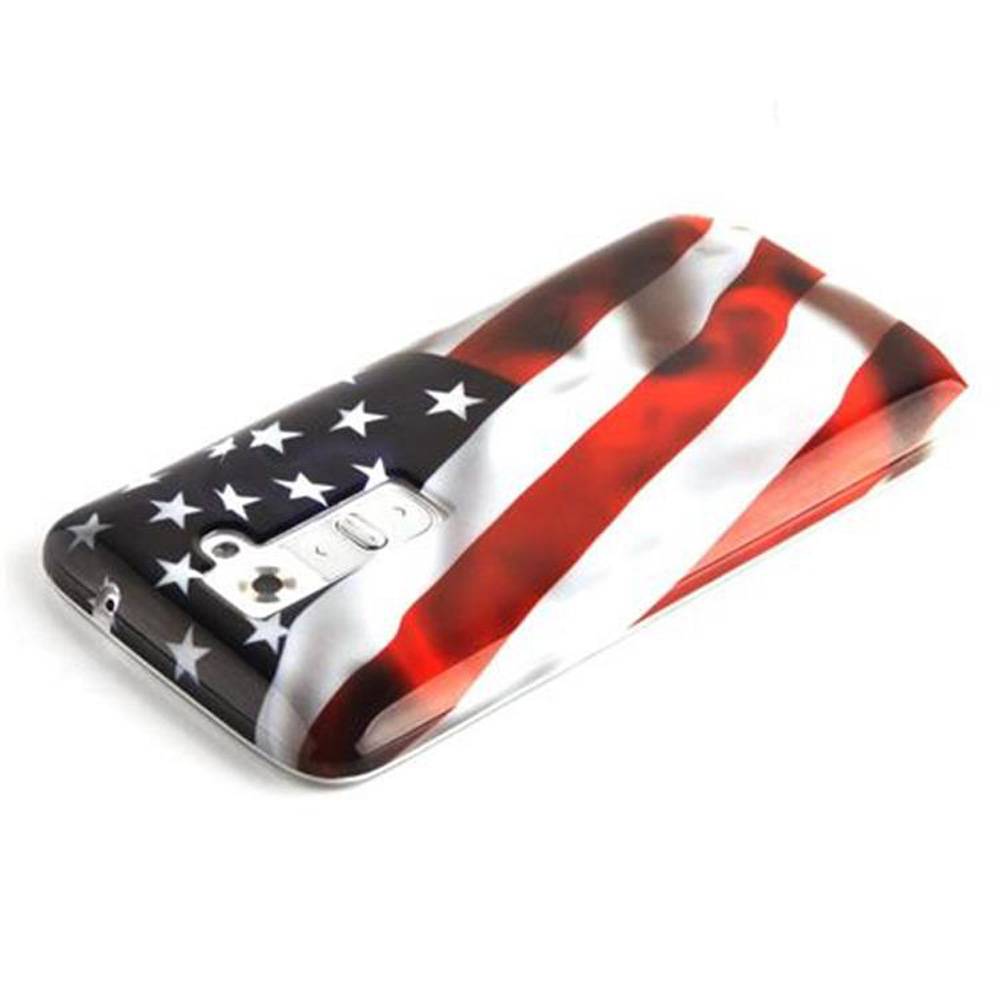 Cadorabo Hülle für LG G2 Schutz Hülle in Rot Hard Case Schutzhülle Handyhülle Cover Etui