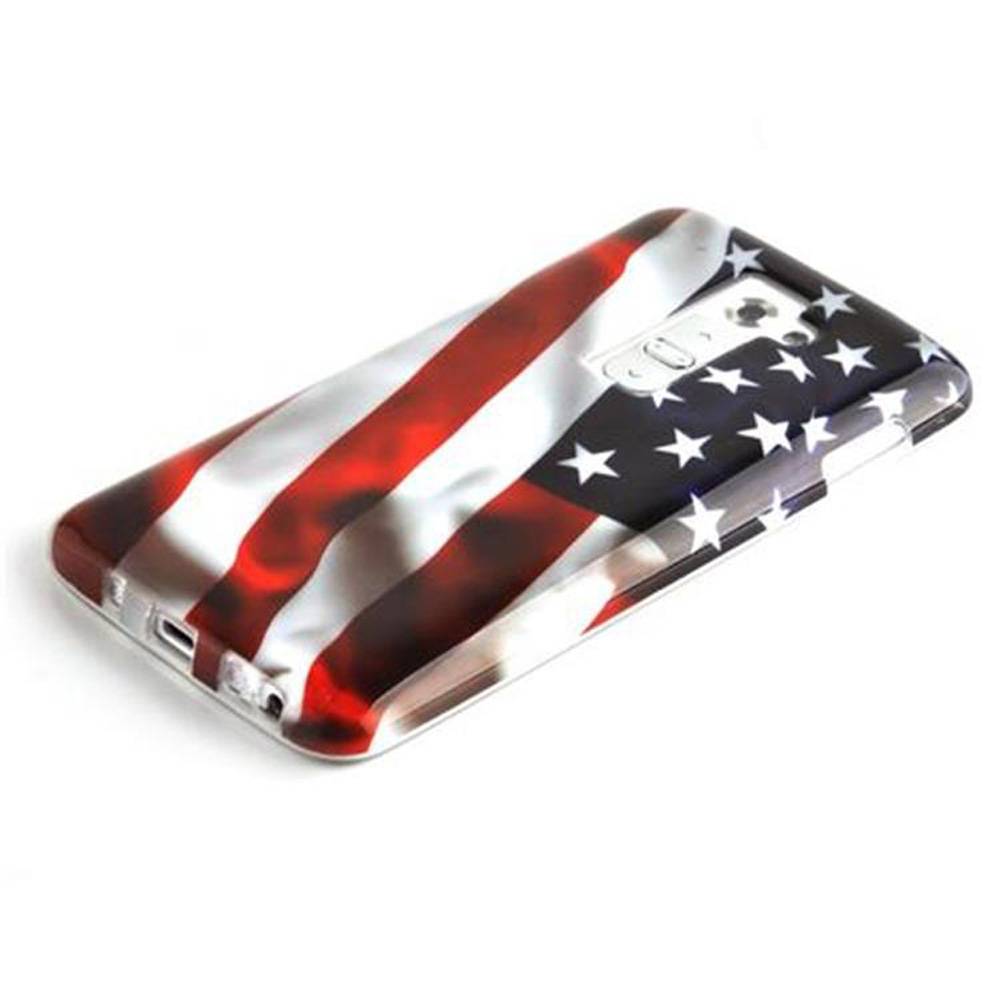 Cadorabo Hülle für LG G2 Schutz Hülle in Rot Hard Case Schutzhülle Handyhülle Cover Etui
