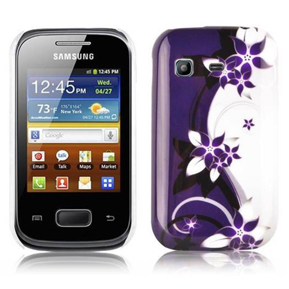 Cadorabo Hülle für Samsung Galaxy POCKET Schutz Hülle in Lila Hard Case Schutzhülle Handyhülle Cover Etui