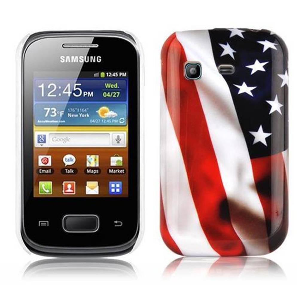 Cadorabo Hülle für Samsung Galaxy POCKET Schutz Hülle in Rot Hard Case Schutzhülle Handyhülle Cover Etui