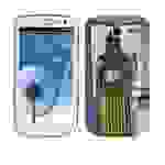 Cadorabo Hülle für Samsung Galaxy S3 / S3 NEO Schutz Hülle in Grau Hard Case Schutzhülle Handyhülle Cover Etui