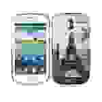 Cadorabo Hülle für Samsung Galaxy S3 MINI Schutz Hülle in Grau Hard Case Schutzhülle Handyhülle Cover Etui