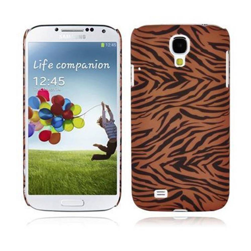 Cadorabo Hülle für Samsung Galaxy S4 Schutz Hülle in Braun Hard Case Schutzhülle Handyhülle Cover Etui