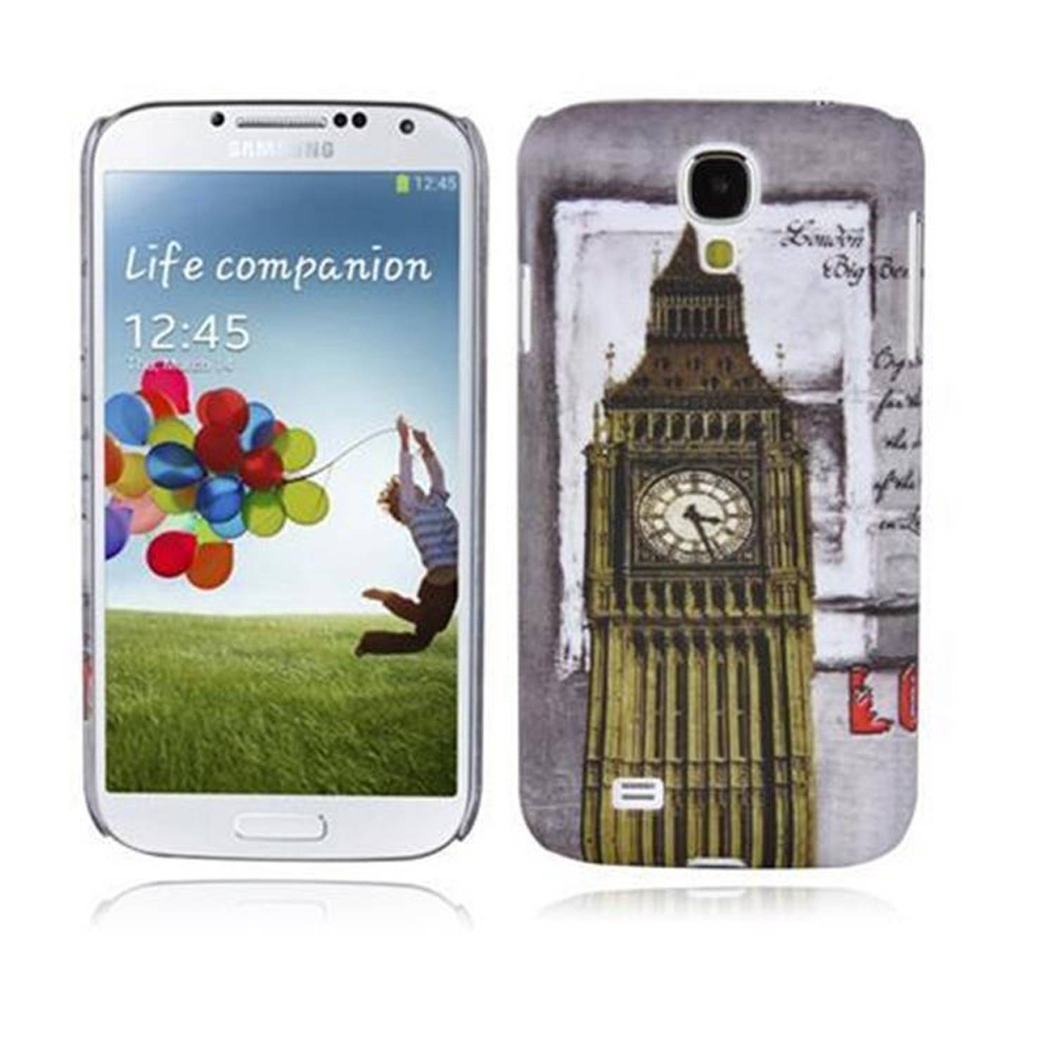 Cadorabo Hülle für Samsung Galaxy S4 Schutz Hülle in Grau Hard Case Schutzhülle Handyhülle Cover Etui