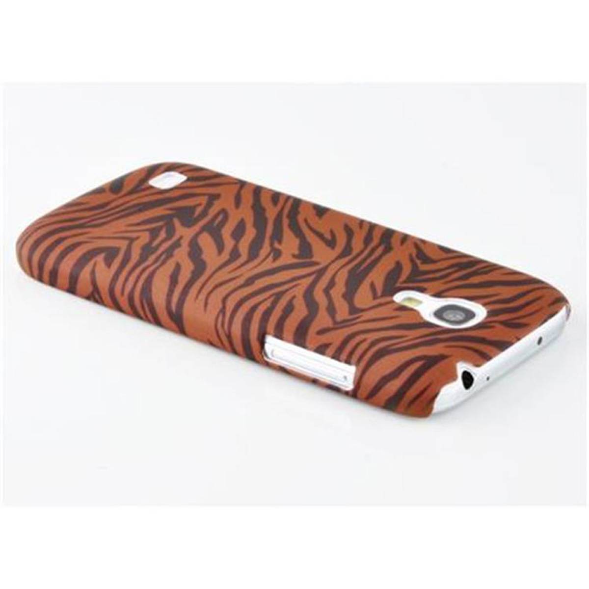 Cadorabo Hülle für Samsung Galaxy S4 MINI Schutz Hülle in Braun Hard Case Schutzhülle Handyhülle Cover Etui