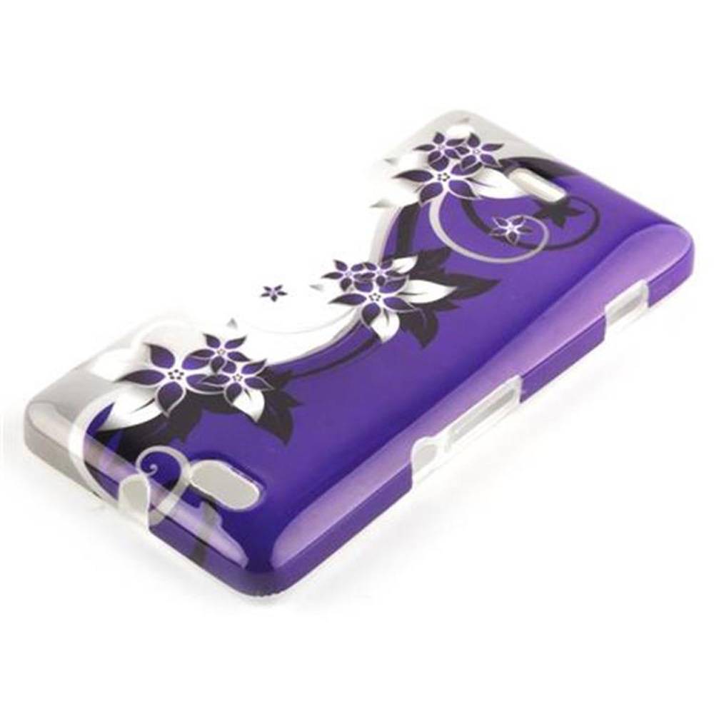 Cadorabo Hülle für Sony Xperia M Schutz Hülle in Lila Hard Case Schutzhülle Handyhülle Cover Etui