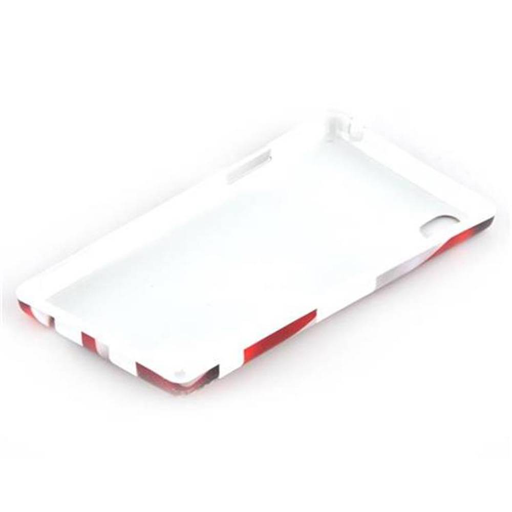 Cadorabo Hülle für Sony Xperia Z1 Schutz Hülle in Rot Hard Case Schutzhülle Handyhülle Cover Etui