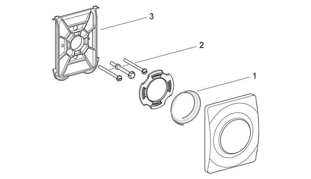 GROHE Abdeckplatte SURF 116x144mm f Urinal mattchr mattchrom