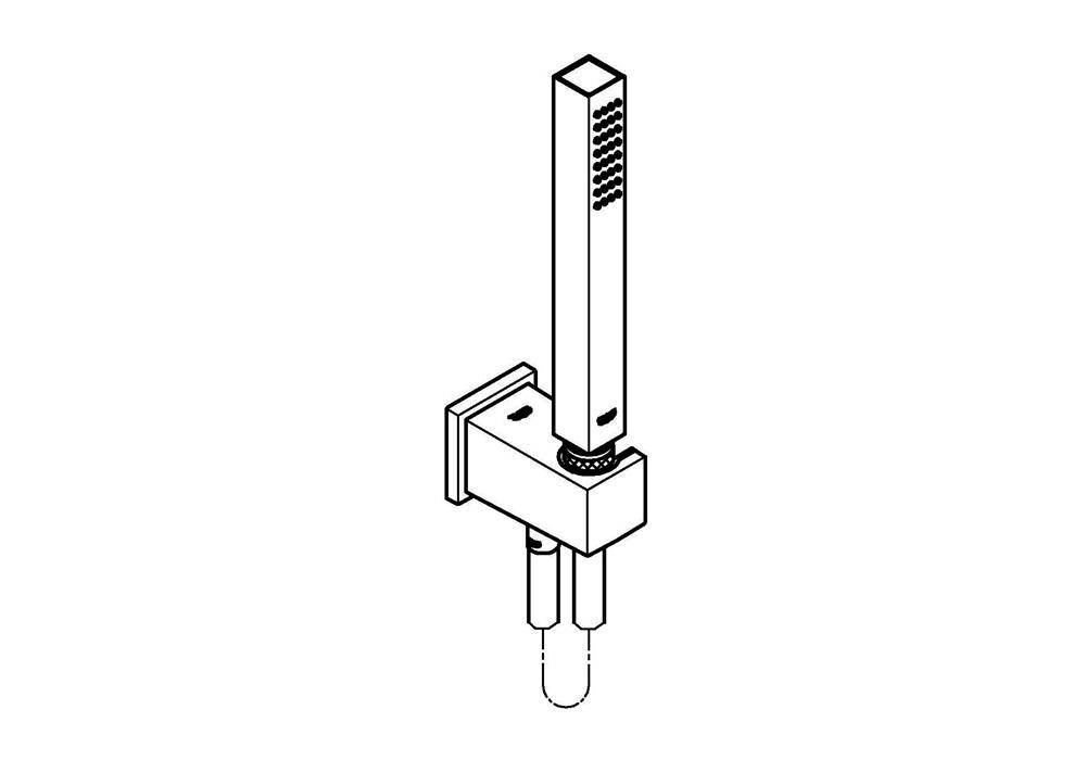 GROHE Wandhalterset Euphoria Cube Stick Wa Sv 9,5 l/m Handbr WBH m