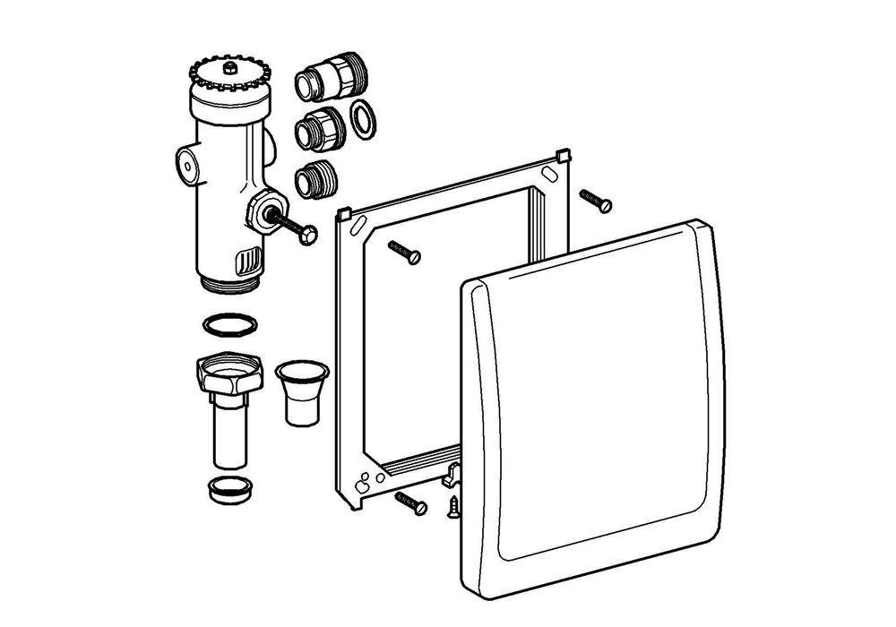 GROHE WC-Druckspüler 42901, 3/4Zoll, ohne Vorabsperrung chrom