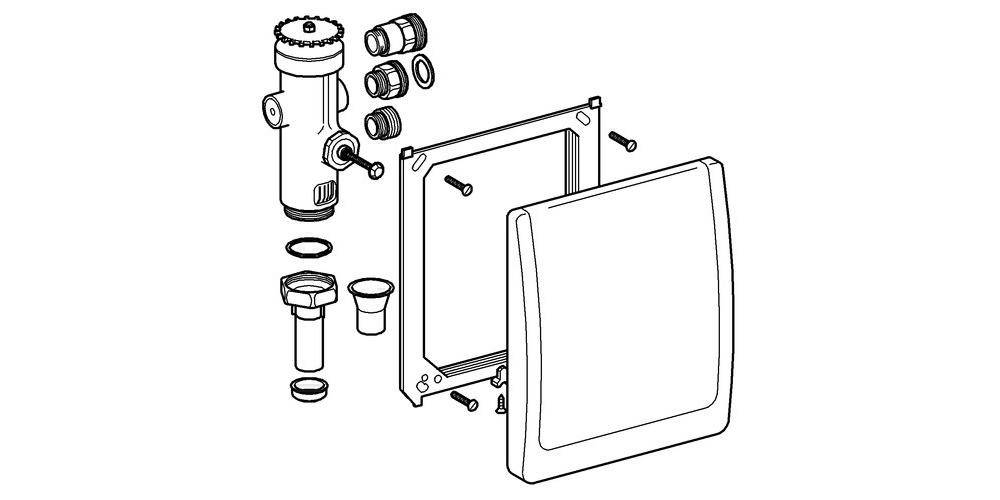 GROHE WC-Druckspüler 42901, 3/4Zoll, ohne Vorabsperrung chrom