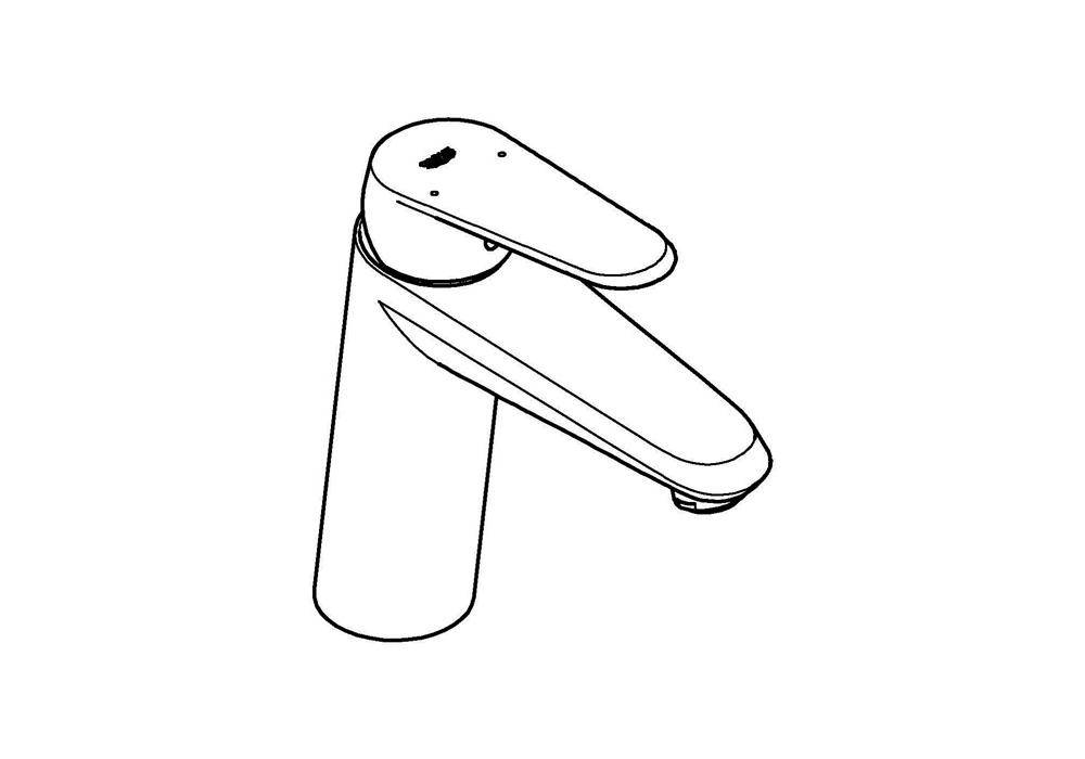 GROHE EH-WTbatt EURODISC C 1/2Zoll M-Size glatter Körper chr