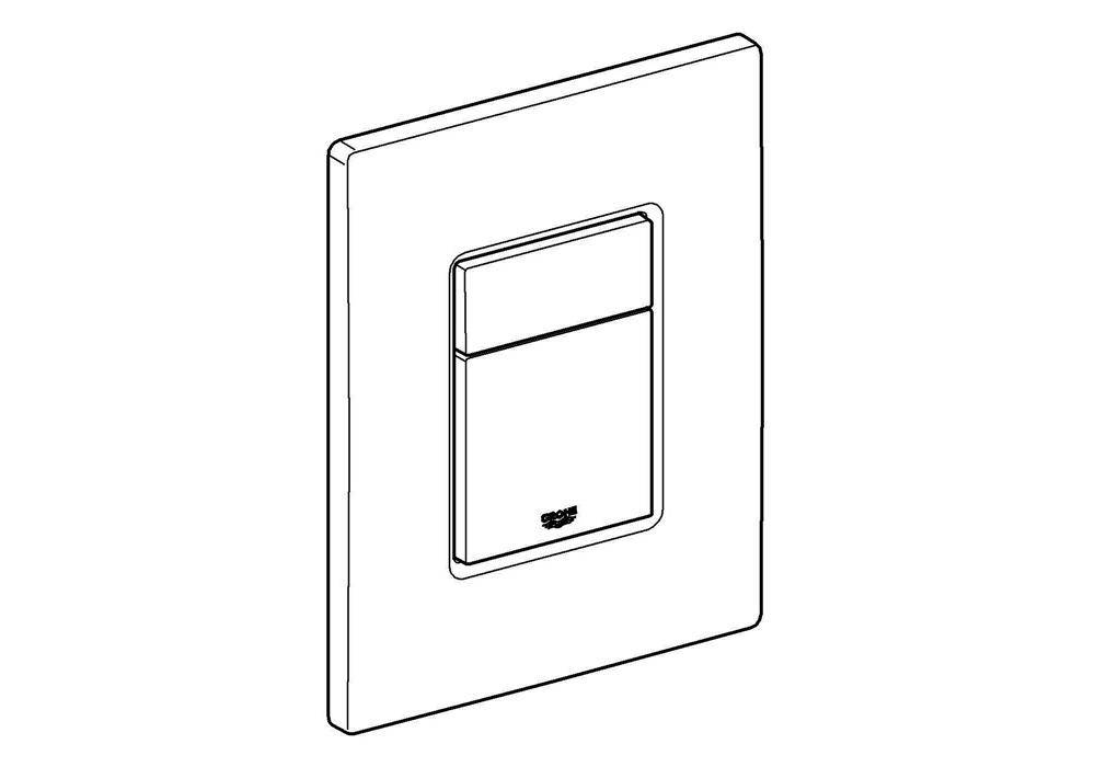 GROHE Abdeckplatte SKATE COSMOPOLITAN 156x197mm hard graphite