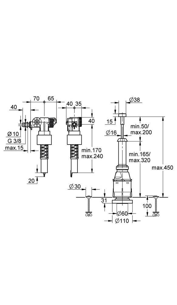 GROHE Austauschgarnitur mattchr/chr
