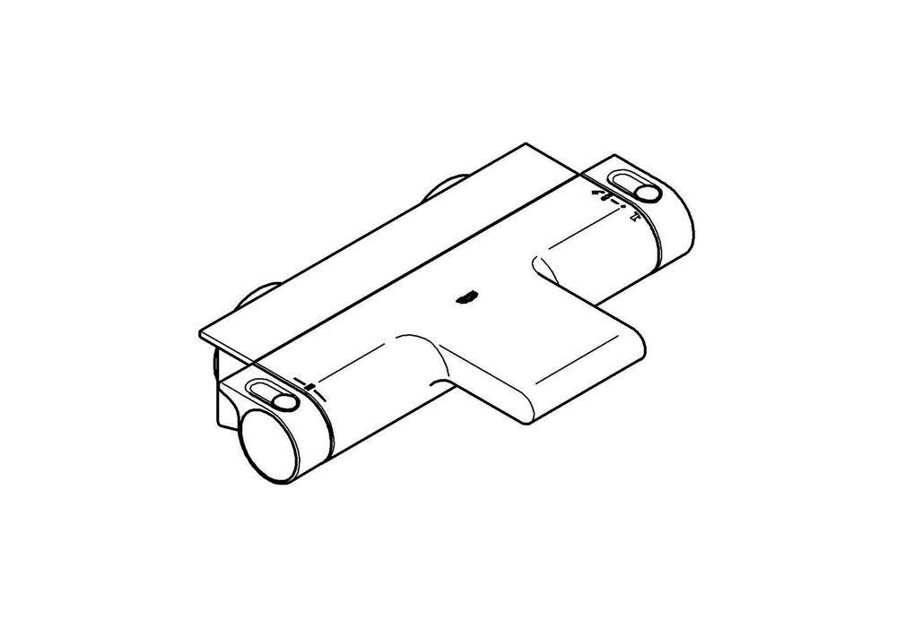 GROHE Thermostat-Wannenbatterie GROHTHERM 2000 1/2Zoll chr chrom