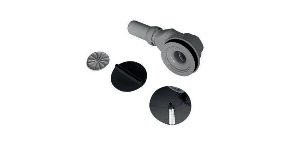 Duravit Duschwannenablauf Abgang waagerecht chrom chrom