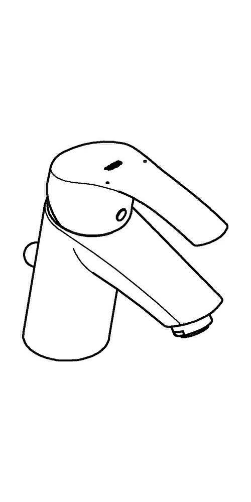 GROHE Einhand-WTbatterie EUROSMART DN 15 S-Size ZAG 1 1/4Zoll chr