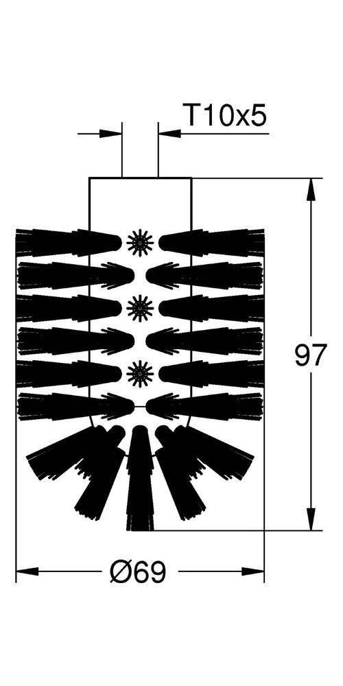 GROHE Ersatzbürstenkopf ESSENTIALS we