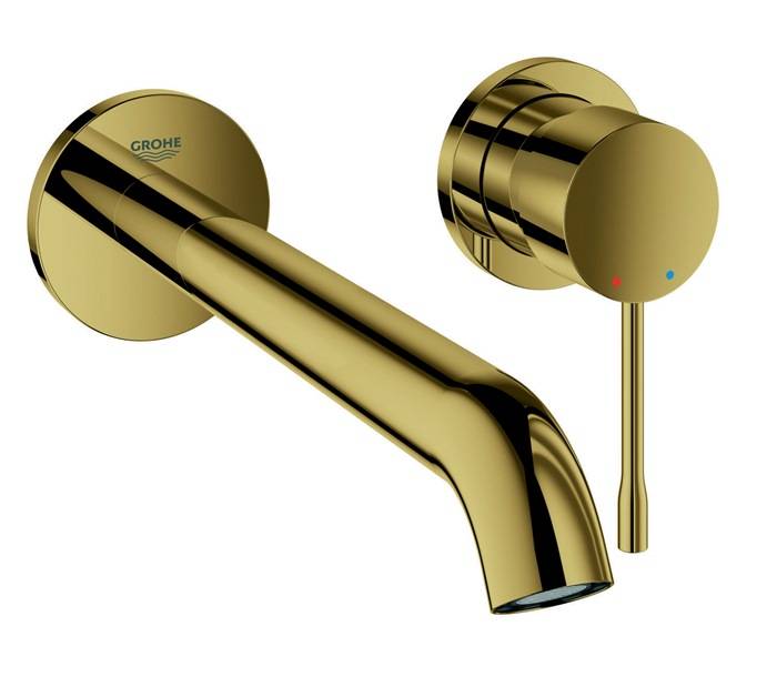 GROHE 2-Loch-Waschtischbatterie ESSENCE Ausladung 230mm Cool Sunrise