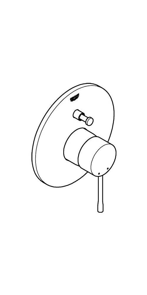 GROHE Einhand-Wannenbatterie ESSENCE Hard Graphite