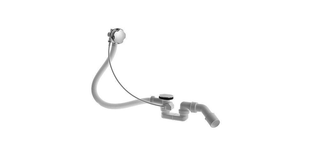 Duravit Ab-/Überlaufgarnitur für seitlichen Ablauf chrom chrom