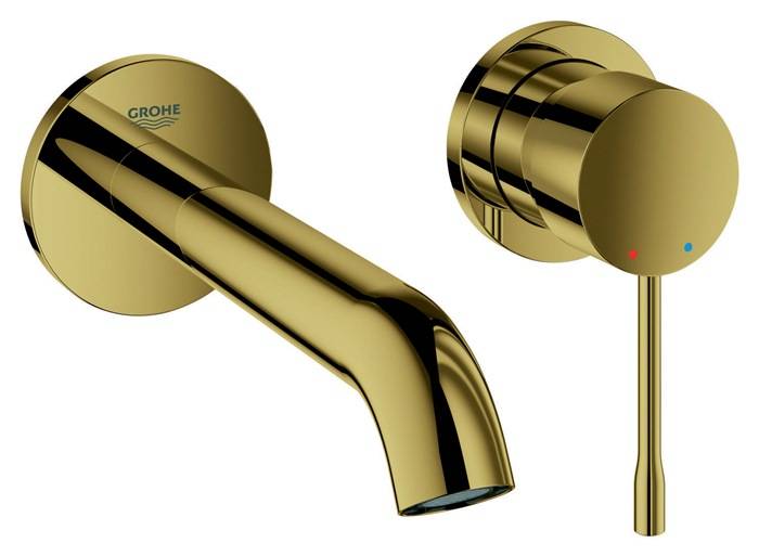 GROHE 2-Loch-Waschtischbatterie ESSENCE Ausladung 183mm Cool Sunrise